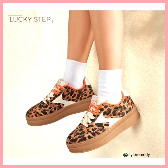 Platform Retro Sneakers with Thick Sole, Dual Laces, Slip-Resistant - Picture 3 of 7